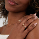 Valeria - Anillo de cristal elegante