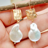Pendientes de Perlas de Agua Dulce Chic