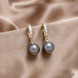 Pendientes de Perla y Circonita Chic
