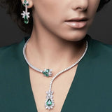 Collar Vintage de Flor Esmeralda