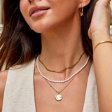 Cadena de serpiente Collar de oro