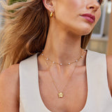 Collar de Perlas Doradas Reine